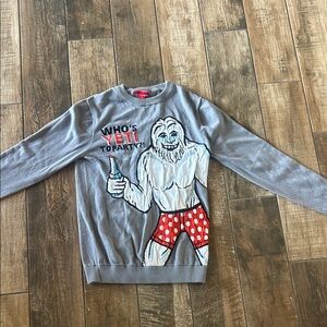 Gray Yeti Graphic Sweater